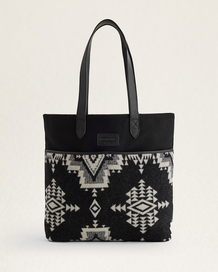 ROCK POINT WOOL/LEATHER MARKET TOTE